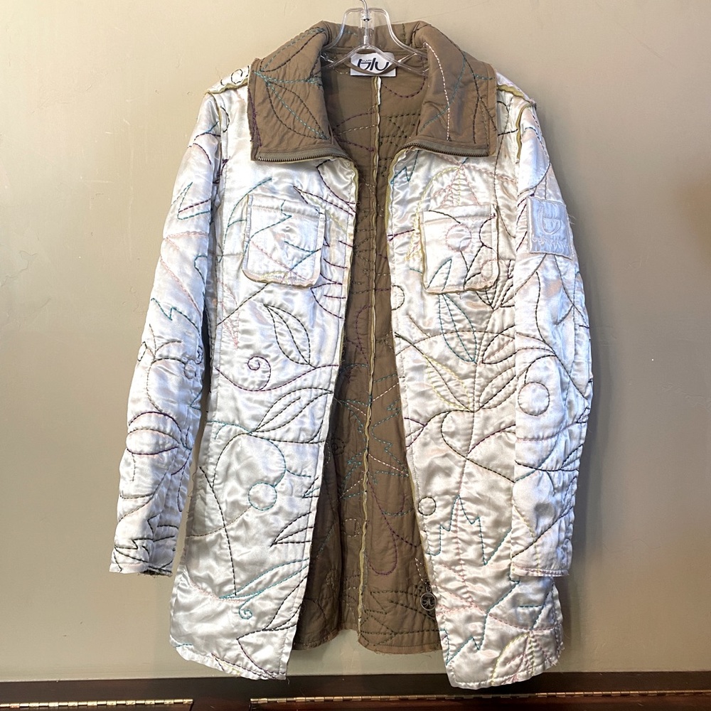 Byblos Blu Zipper Jacket, Size 6